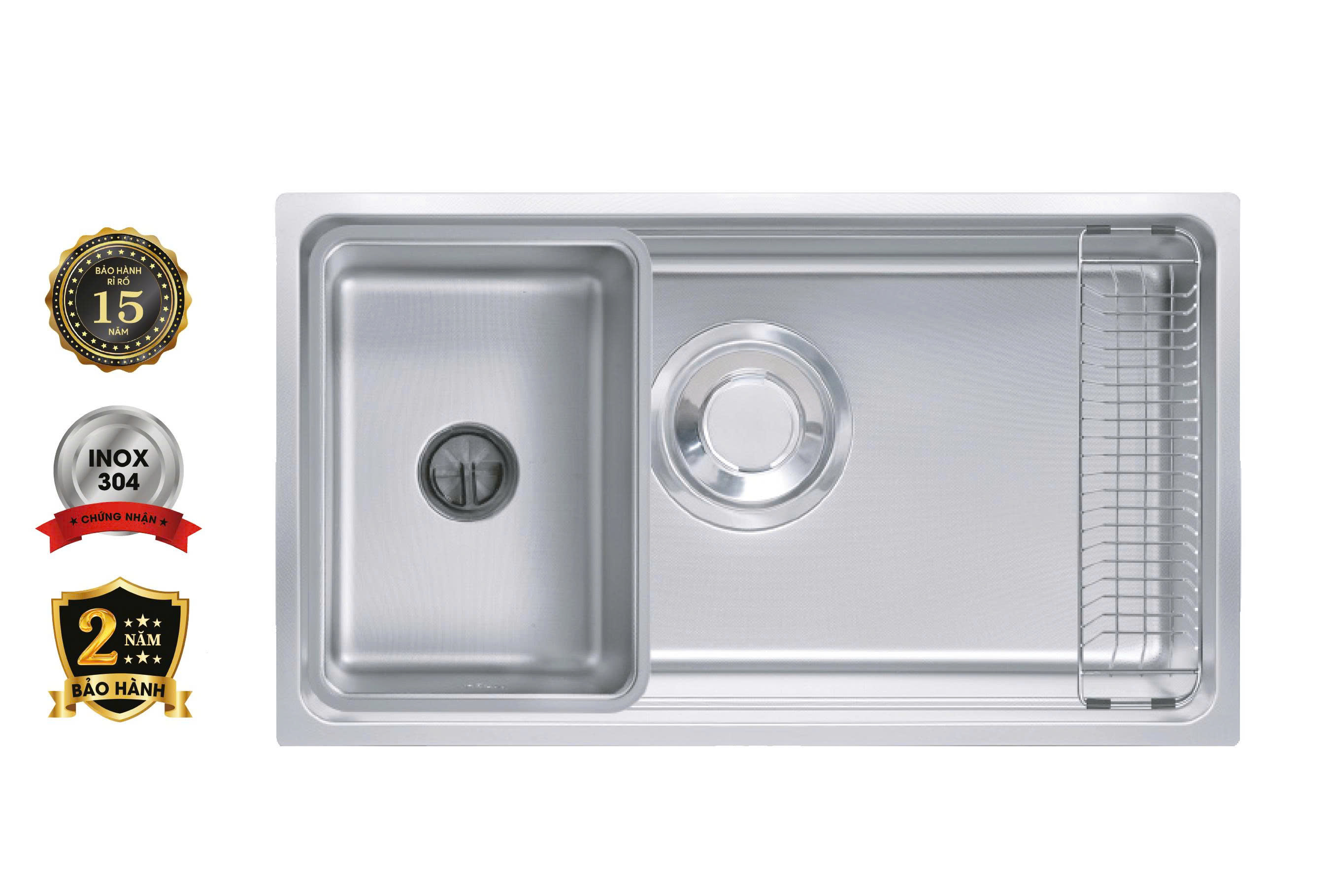 CHẬU RỬA 1 HỐ FANDI FD-DECO 7644S
